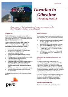 Budget summary 2018